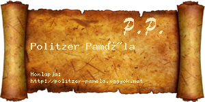 Politzer Paméla névjegykártya